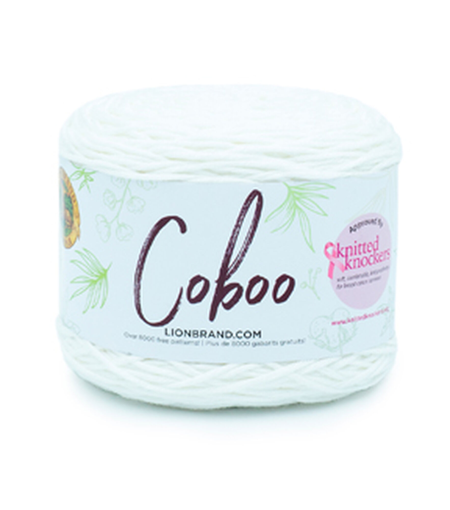 Lion Brand Coboo Natural Fiber Yarn, White, hi-res