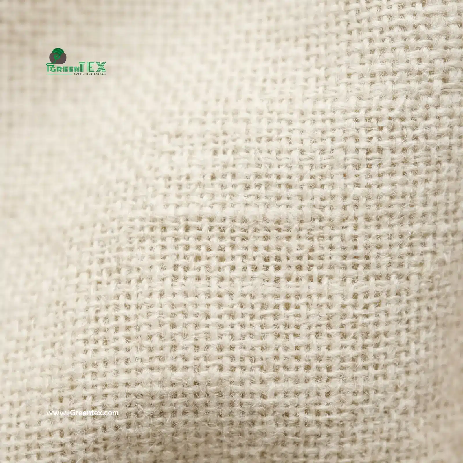 A macro photograph of kate polin fabric at iGreen Tex Vietnam. The image displays the fine weave and soft texture of the high-cotton content TC blend, ideal for premium office shirts and breathable apparel export.