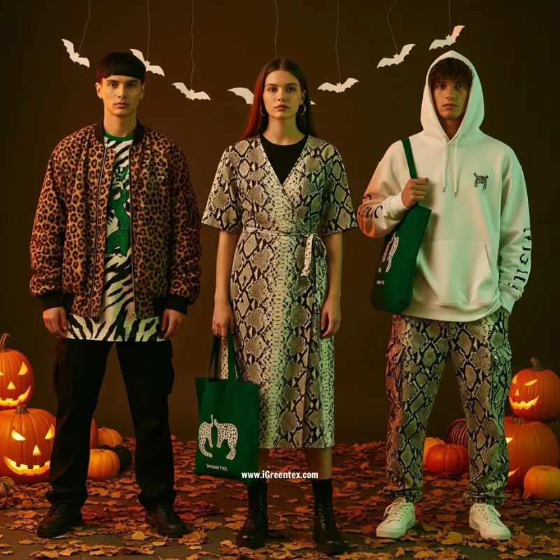 Animal Kingdom_ A Bold Element in Halloween Fashion Trends 2025 - Illustration by iGreen tex