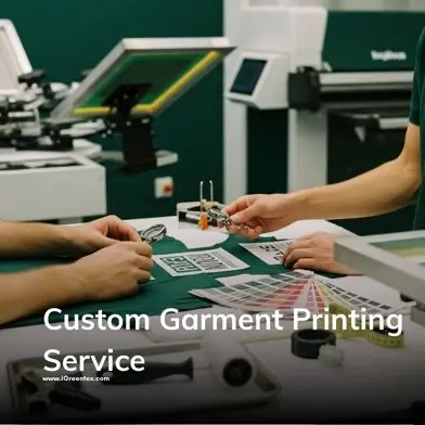 Custom Garment Printing Service – Hero Workspace Overview