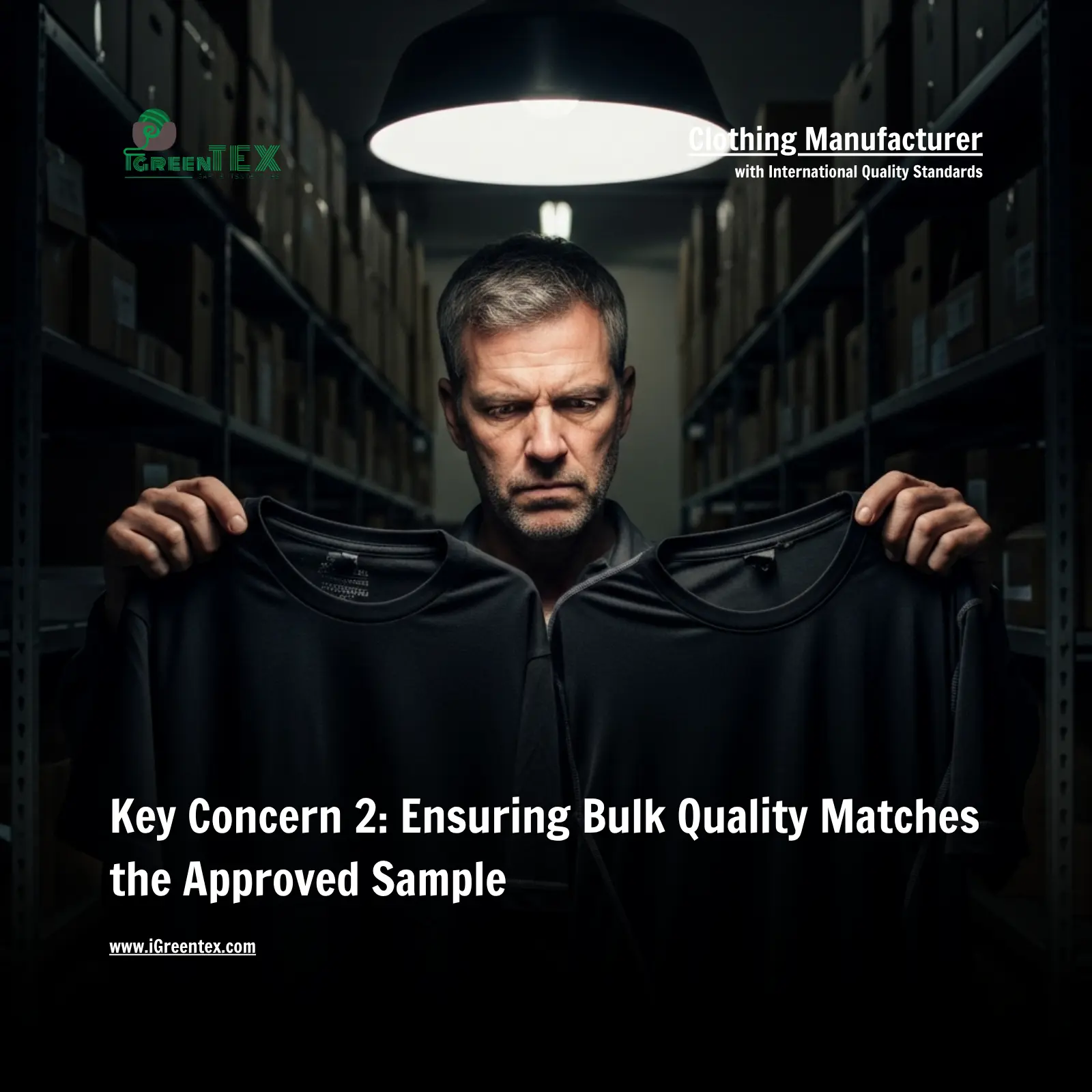 Key Concern 2 Ensuring Bulk Quality Matches the Approved Sample