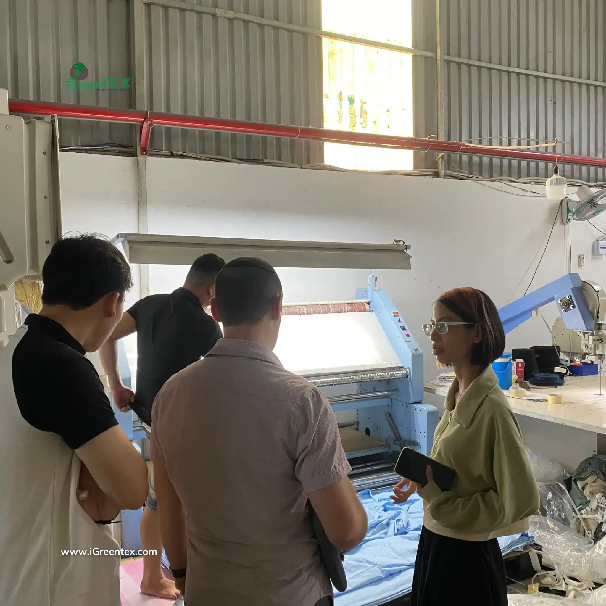 Scheduled office visit between iGreen Tex team and B2B client