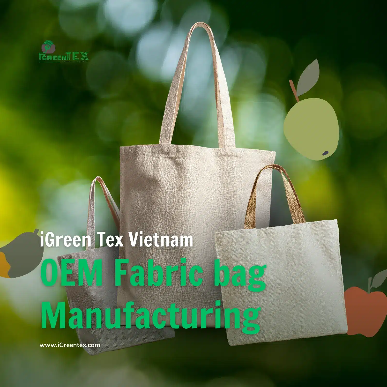 A technical view of the specialized sewing and assembly line for custom oem fabric bag manufacturing at iGreen Tex Vietnam. Skilled workers are using industrial machines to ensure high-volume production for international export markets.