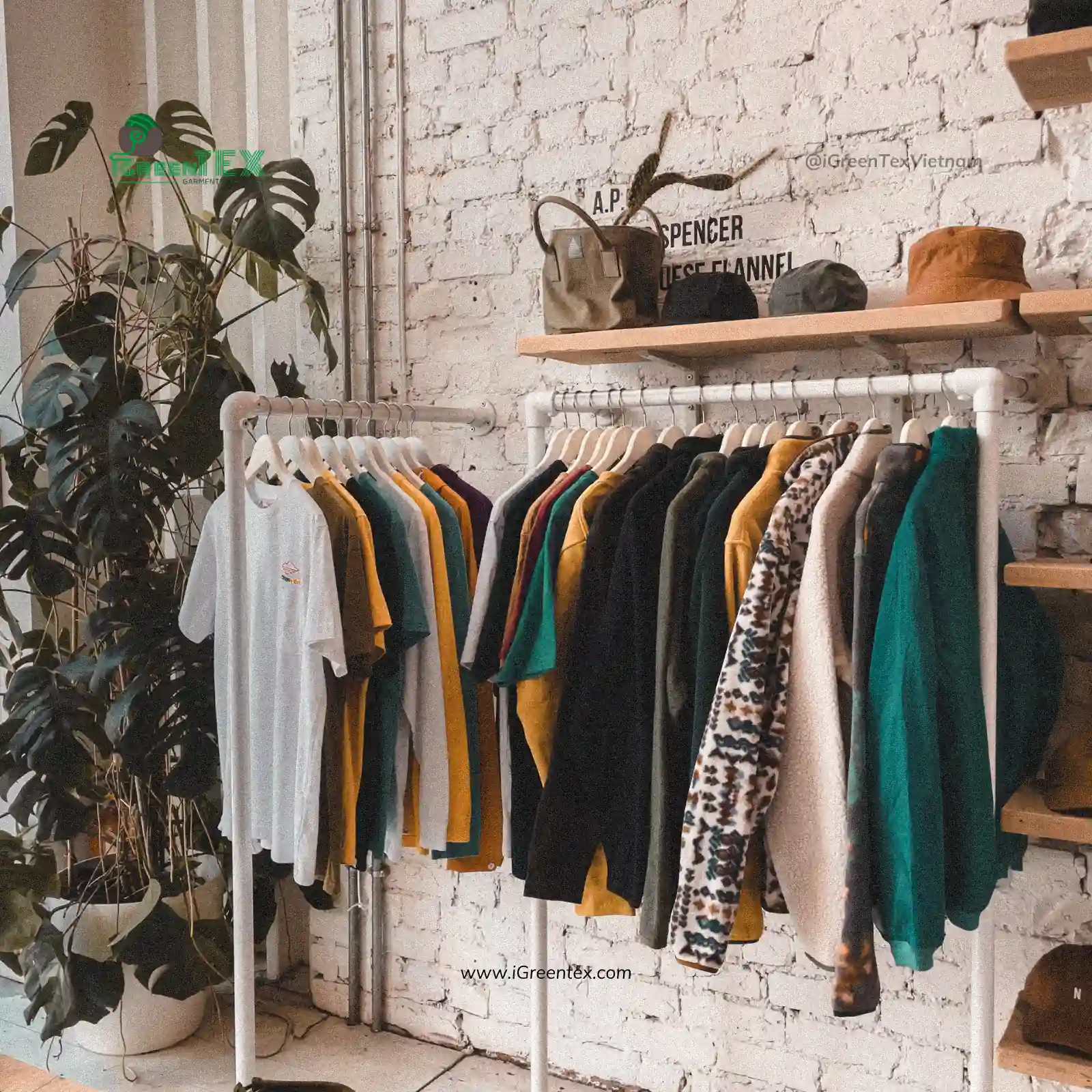 A successful fashion retail store display optimized through clothing manufacturing process.
