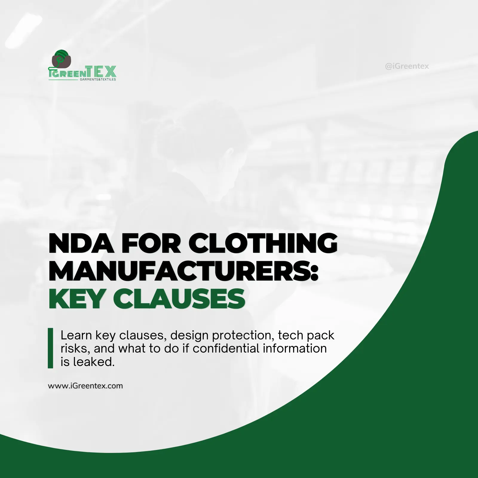 iGreen Tex Vietnam team signing an NDA for clothing manufacturers to protect client garment designs.