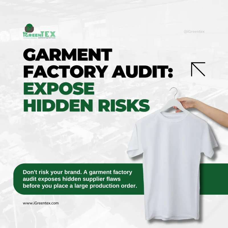 An inspector conducting a garment factory audit to expose hidden operational risks.