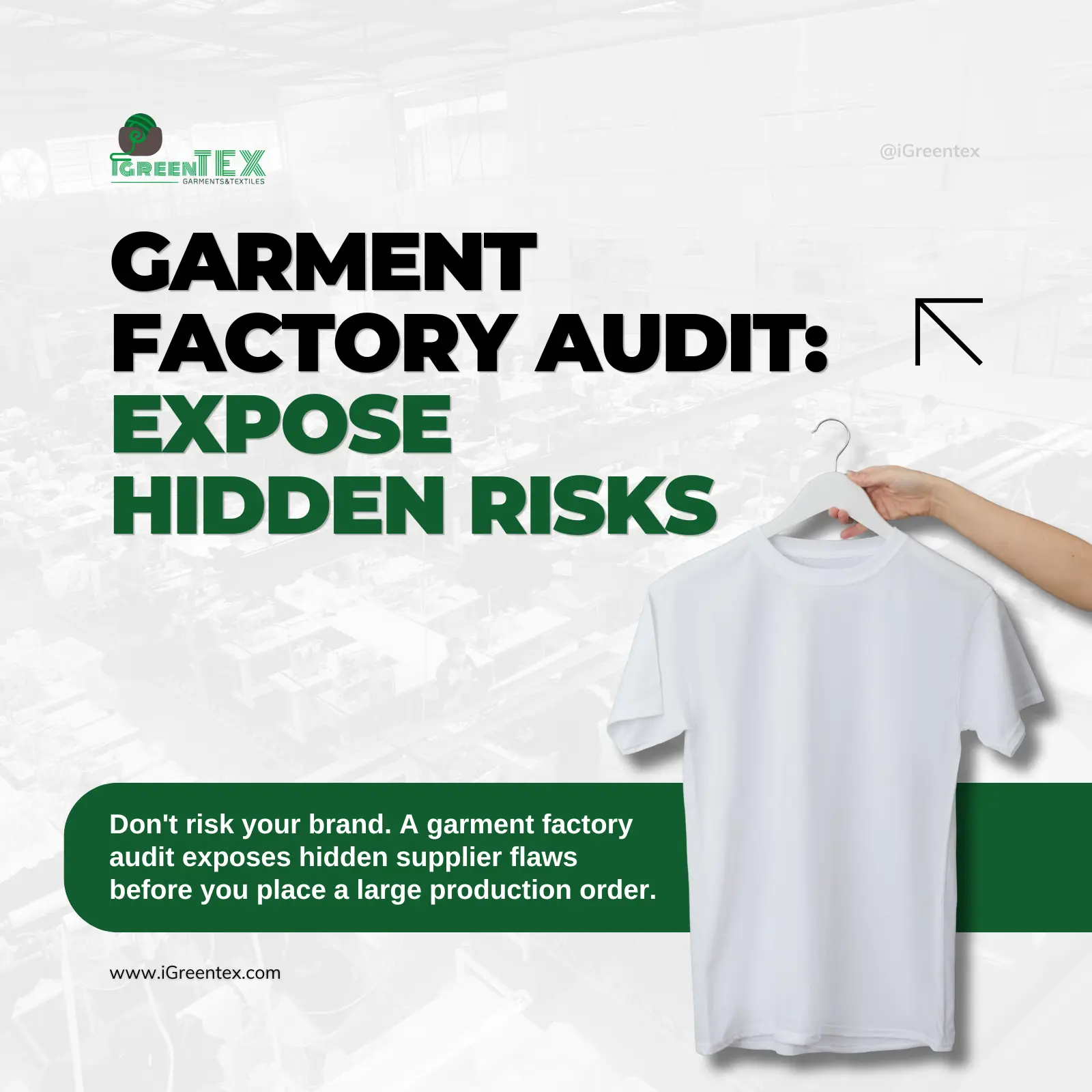 An inspector conducting a garment factory audit to expose hidden operational risks.
