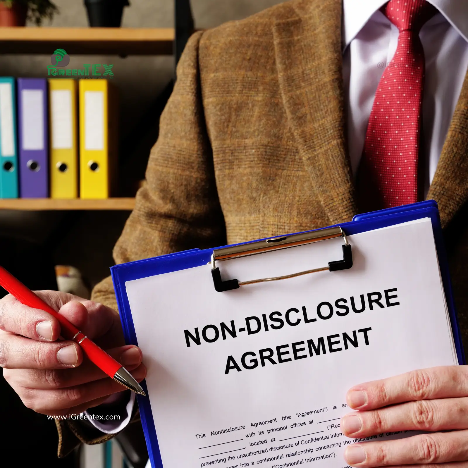 A non-disclosure agreement document defining the scope of a garment design NDA